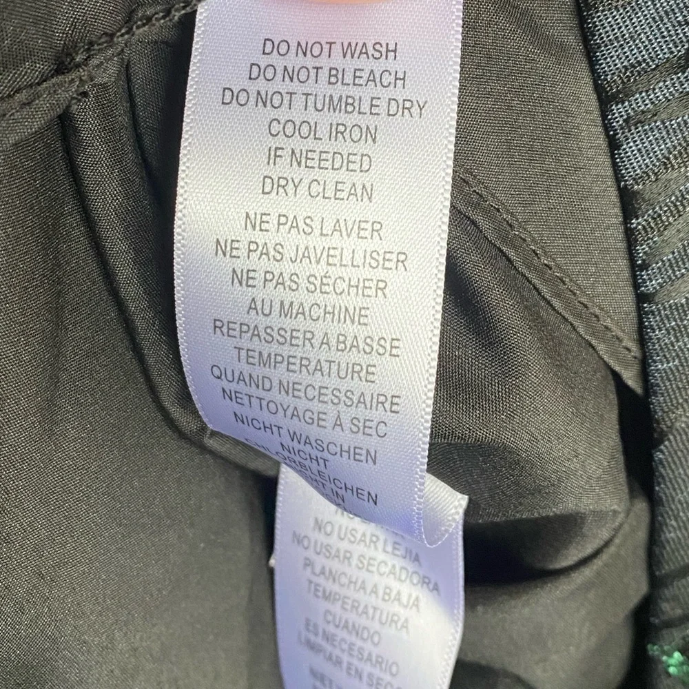 Elegant Dark Floral Jacquard High Low Dress - Picture 9 of 11